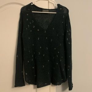 Moon and Stars knit sweater